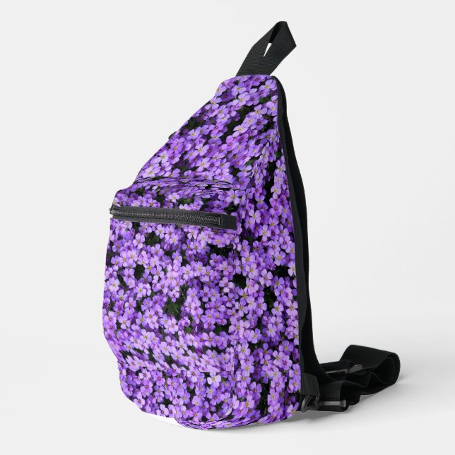 Viola Flowers Violets Sling Bag (Right Corner)