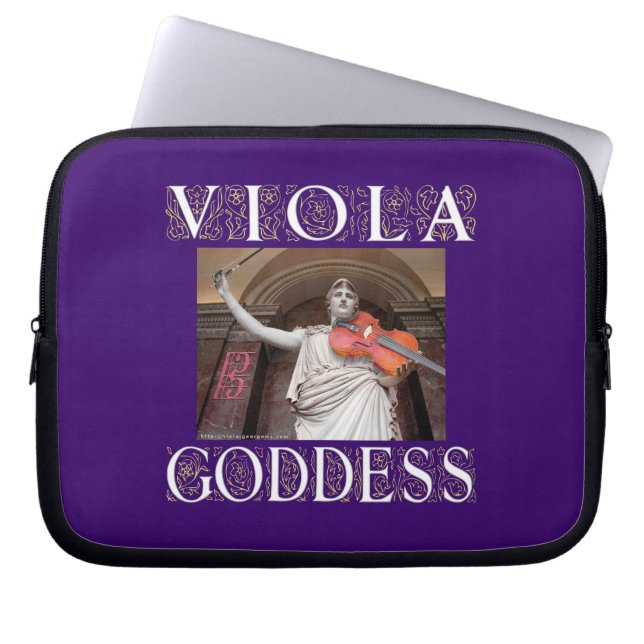Viola Goddess Laptop Sleeve (Front)