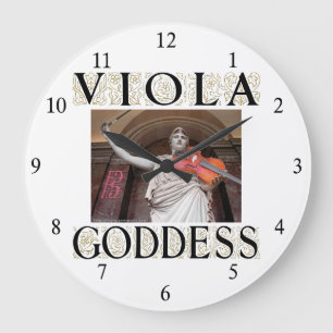 Viola Goddess Large Clock