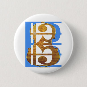 Viola in Alto Clef 2 Inch Round Button