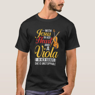Viola Instrument Music Notes Player Lesson Beginne T-Shirt