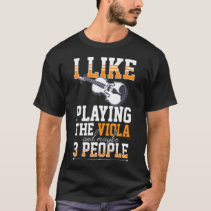 Viola Instrument Music Notes Player Lesson Beginne T-Shirt