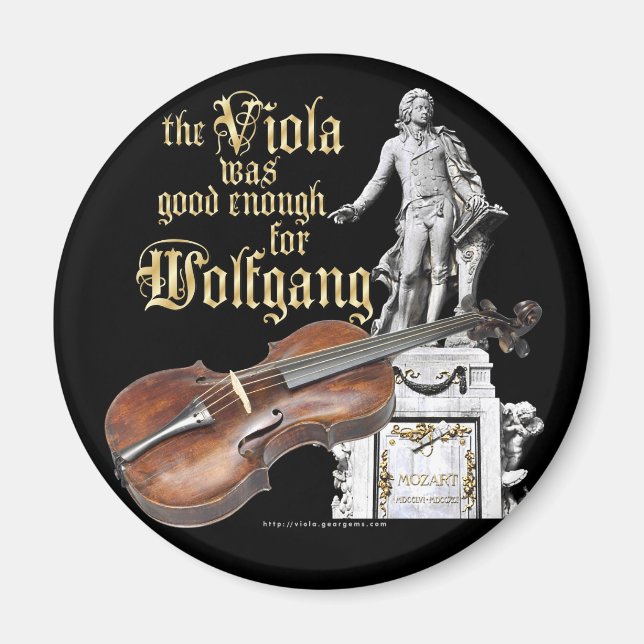 Viola & Mozart Magnet (Front)