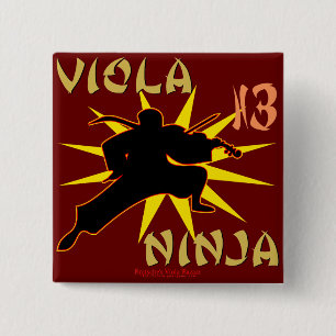 Viola Ninja 2 Inch Square Button