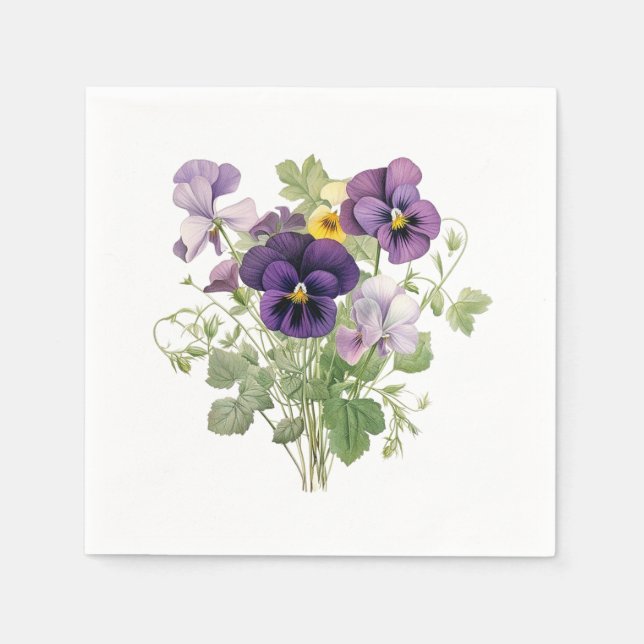 Viola Paper Napkin (Front)