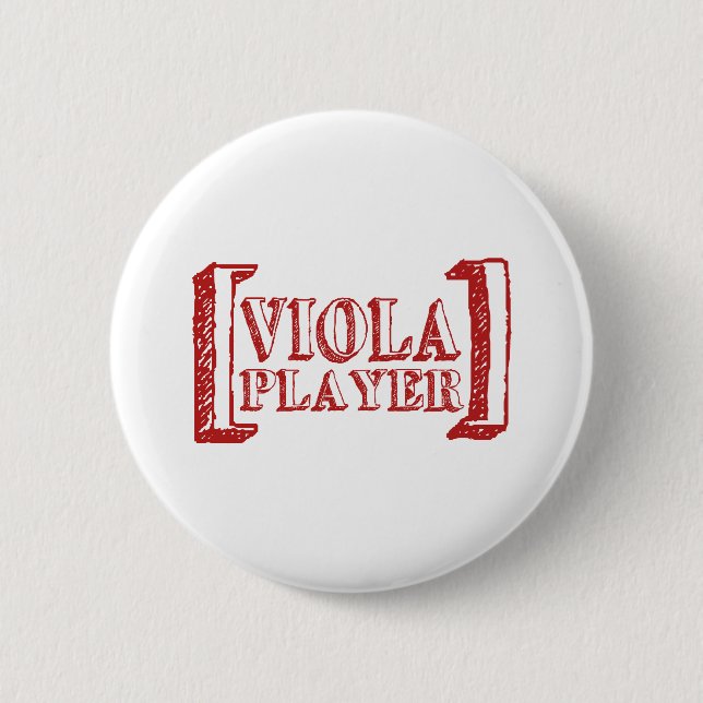 Viola Player 2 Inch Round Button (Front)