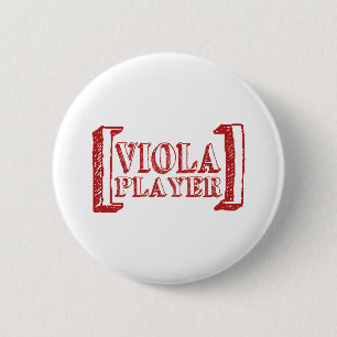 Viola Player 2 Inch Round Button