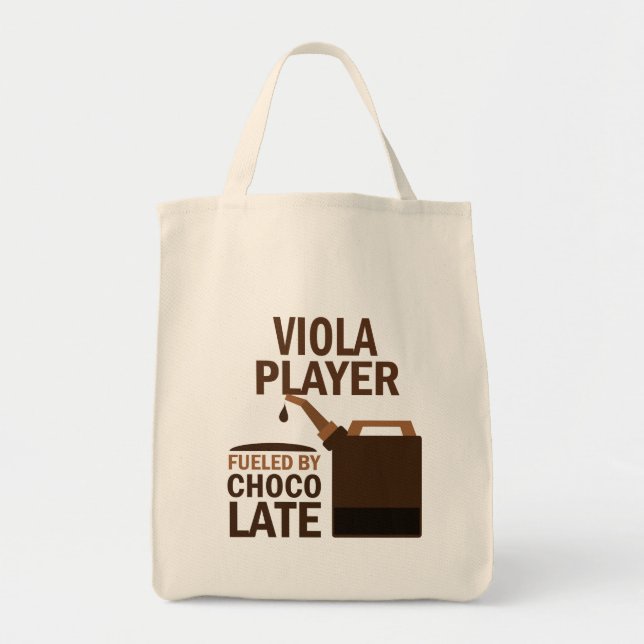 Viola Player (Funny) Chocolate Tote Bag (Front)