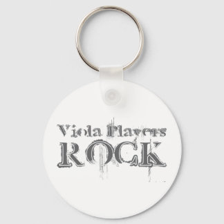 Viola Players Rock Keychain
