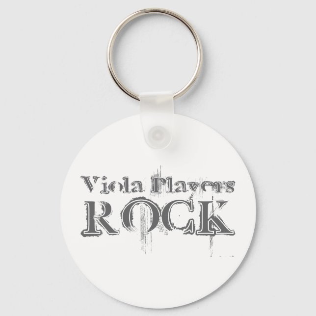 Viola Players Rock Keychain (Front)