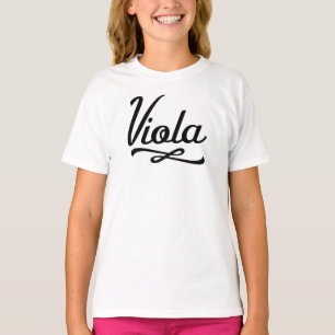 Viola Retro Text - Music Band T-Shirt
