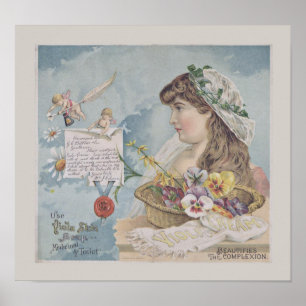 Viola Skin Soap Soap Vintage Poster
