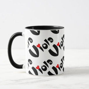 Viola Small Heart Mug