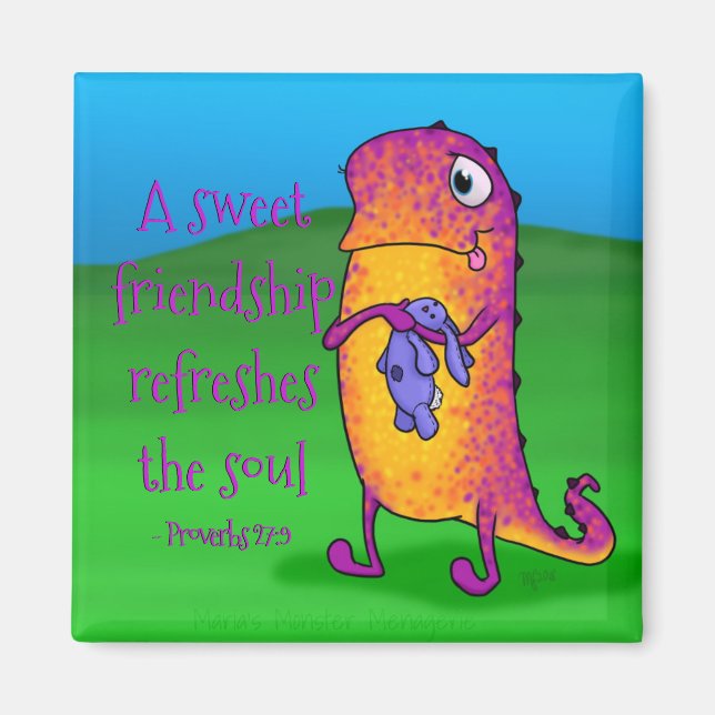 Viola the monster, w/quote magnet (Front)