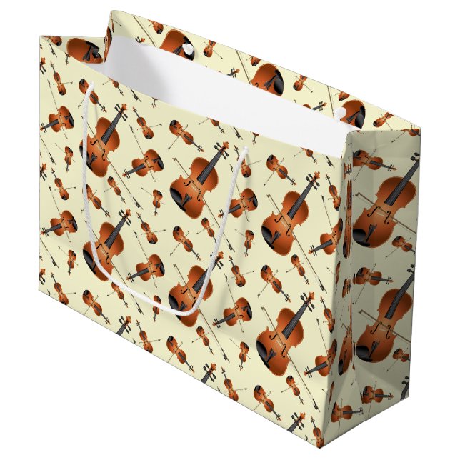 Viola Violin Music Teacher Musician Large Gift Bag (Front Angled)