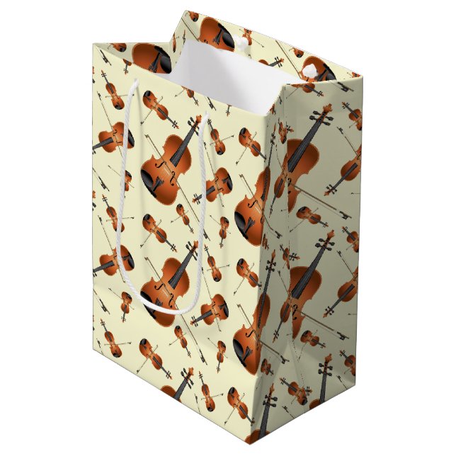 Viola Violin Music Teacher Musician Medium Gift Bag (Front Angled)