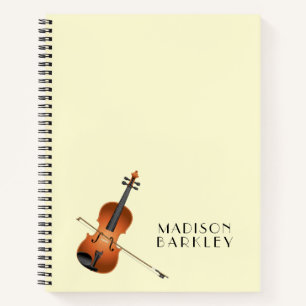 Viola Violin Music Teacher Musician Notebook