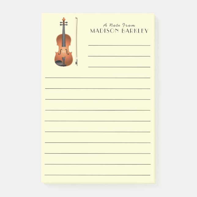Viola Violin Music Teacher Musician Post-it Notes (Front)
