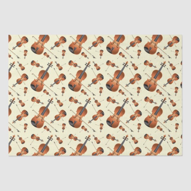 Viola Violin Music Teacher Musician Tissue Paper (Front)