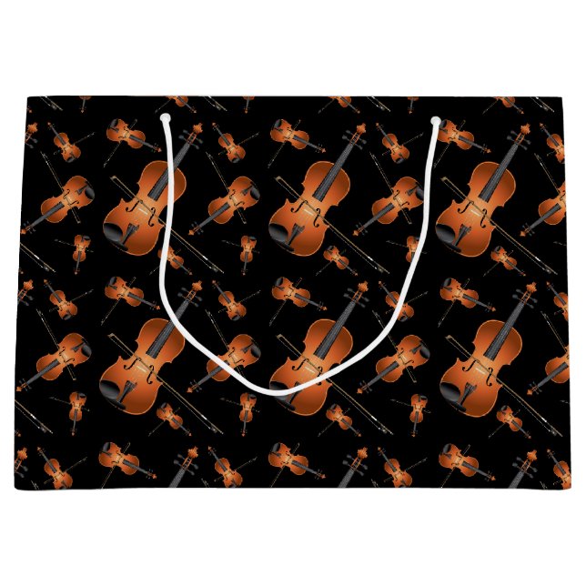 Viola Violin Musician Music Teacher Large Gift Bag (Front)