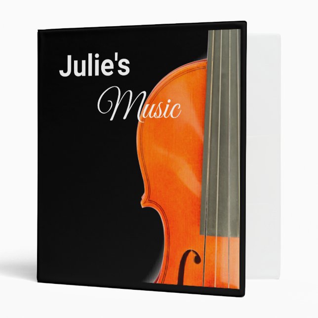 Viola & Violin Sheet Musid Notebook Binder (Front/Inside)