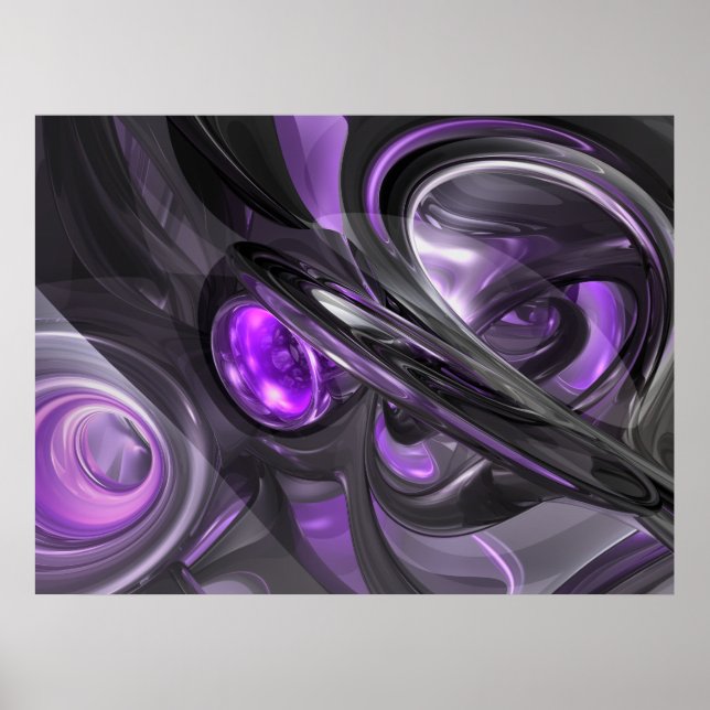 Violaceous Abstract Poster (Front)