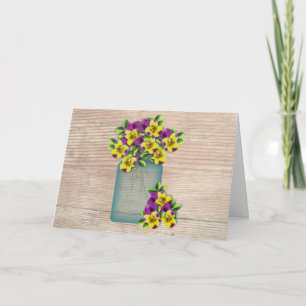 Violas Large Font Mother's Day Card