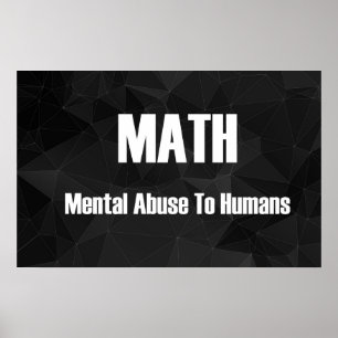 Violence mentale envers les humains - Poster des m