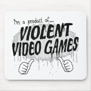violent video games mouse pad