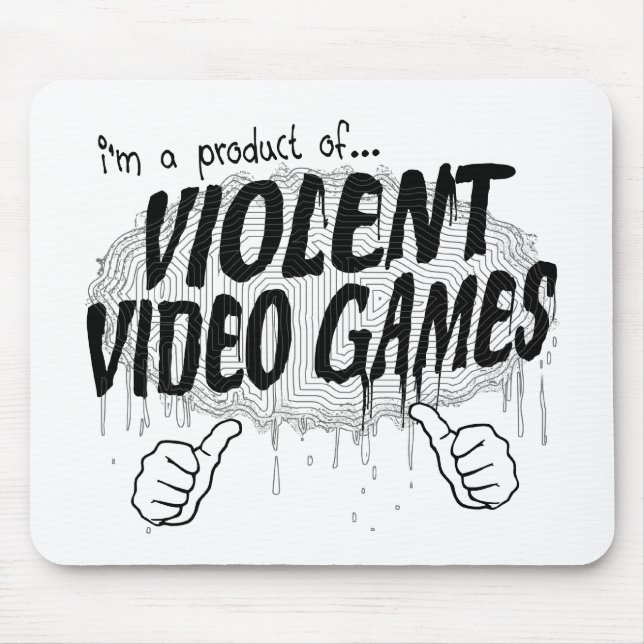 violent video games mouse pad (Front)