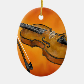 Violessina V1 - instrumental painting Ceramic Ornament