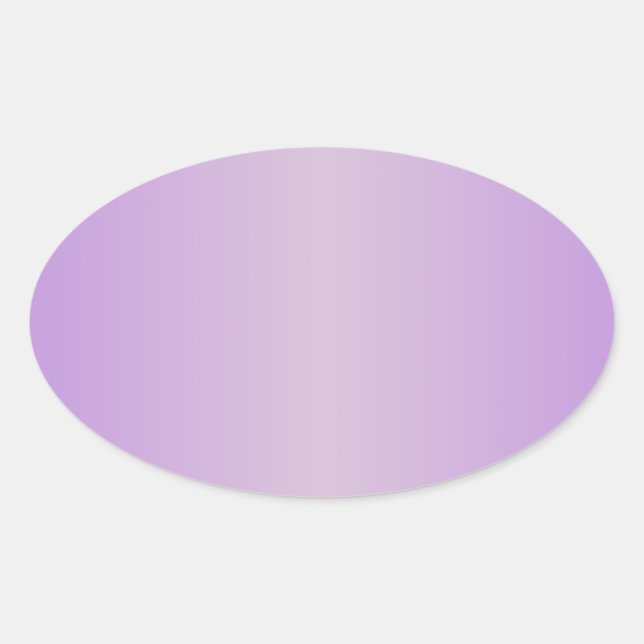 Violet 1 - Thistle and Lavender Gradient Oval Sticker (Front)