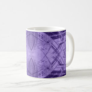 Violet abstract pattern coffee mug
