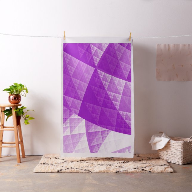 Violet abstract pattern fabric (In Situ)