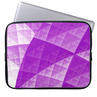 Violet abstract pattern laptop sleeve