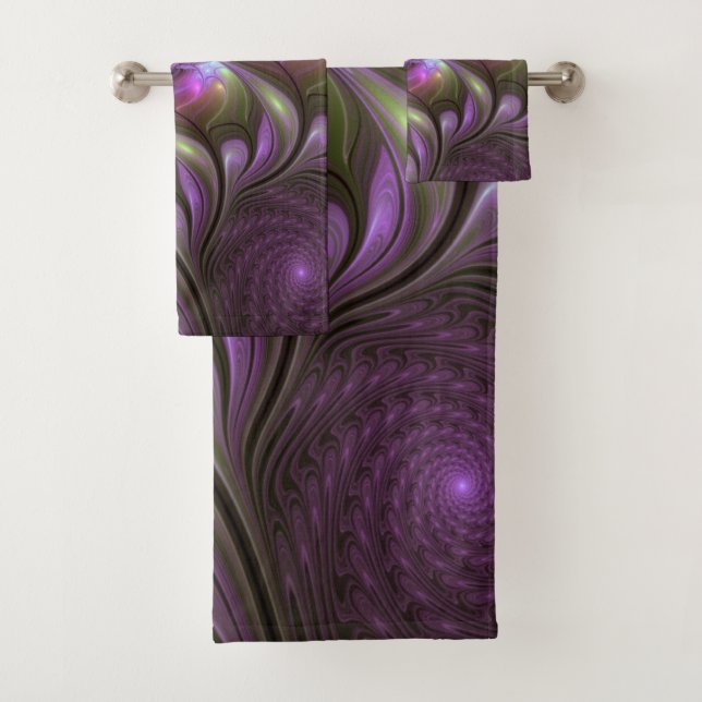 Violet Abstrait violet violet kaki fractal (En situation)