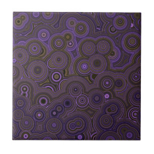 Violet Agate Flow – Elegant Abstract Pattern Tile