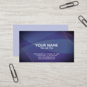 Violet and Blue Abstract Generic Adaptable Business Card