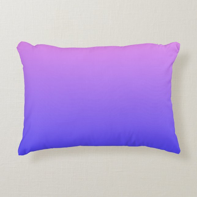 Violet and Blue Gradient Accent Pillow (Front)