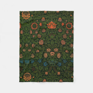 Violet and Columbine (by William Morris) Fleece Blanket