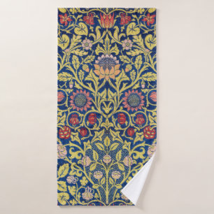 Violet and Columbine, William Morris Bath Towel
