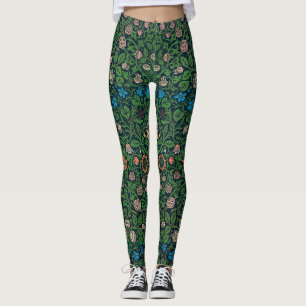 Violet and Columbine, William Morris Leggings