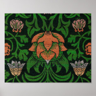 Violet and Columbine, William Morris Poster