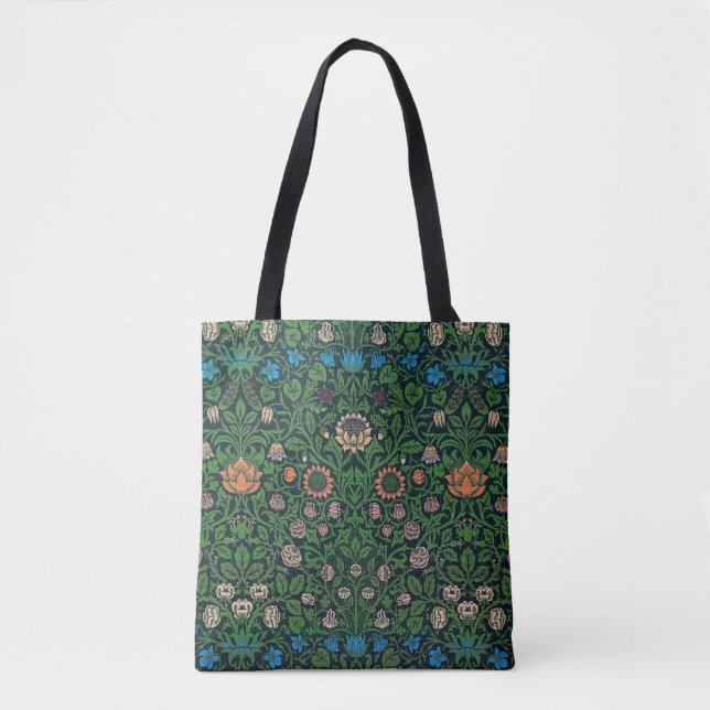 Violet and Columbine, William Morris Tote Bag (Front)