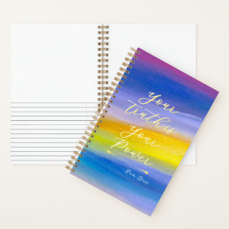 Violet and Golden Ray Modern Abstract Notebook