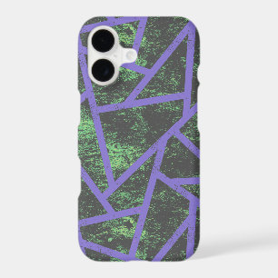 Violet and green mosaic pattern