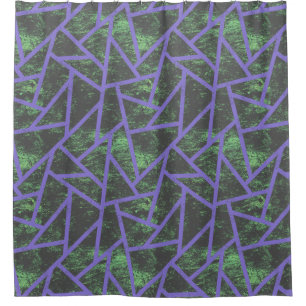 Violet and green mosaic pattern