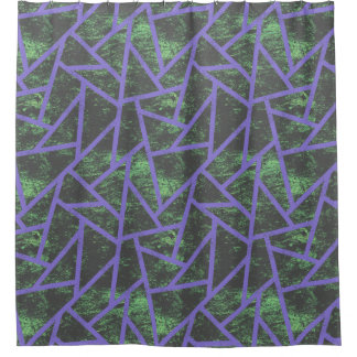 Violet and green mosaic pattern