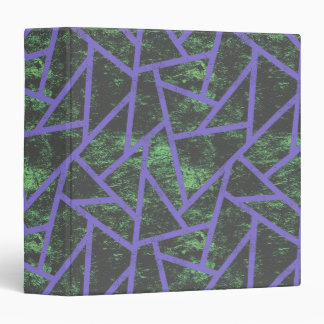 Violet and green mosaic pattern binder