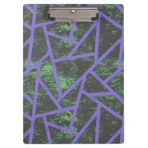 Violet and green mosaic pattern clipboard